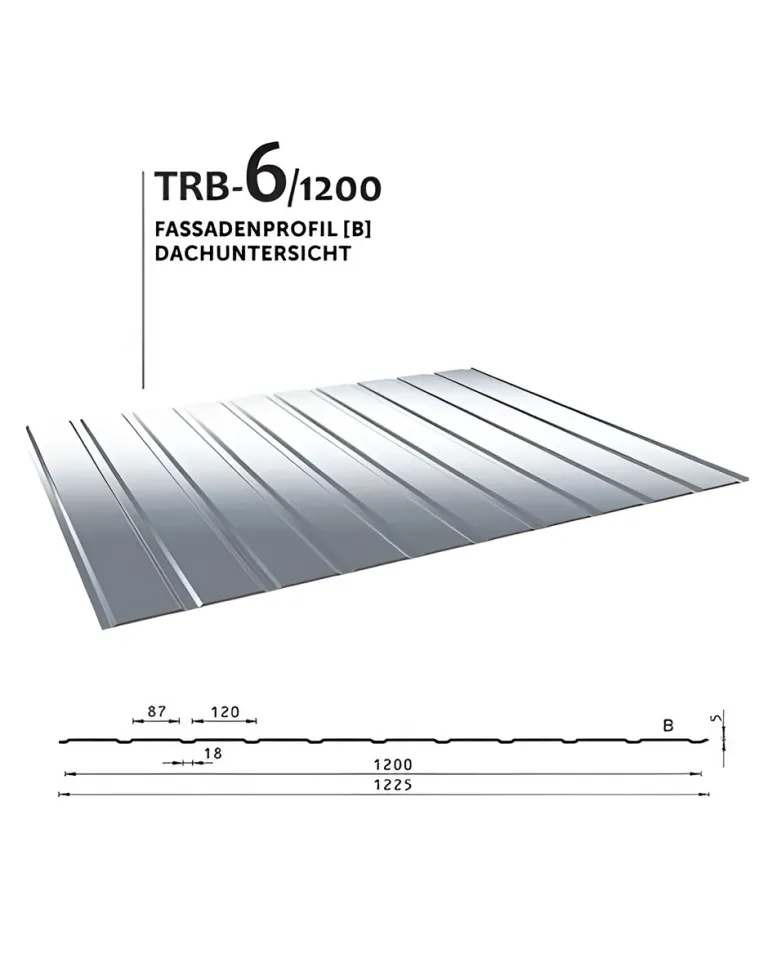 Fasádny profil TRB – 6/1200