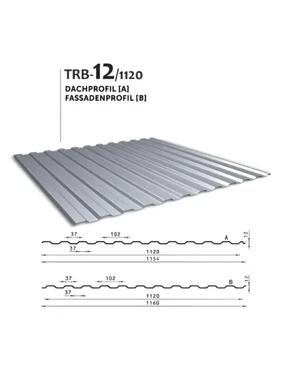 Strešný/fasádny profil TRB - 12/1120