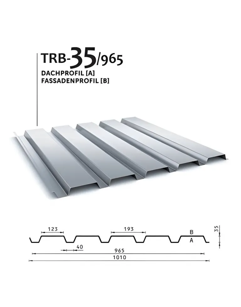 Strešný/fasádny profil TRB - 35/965