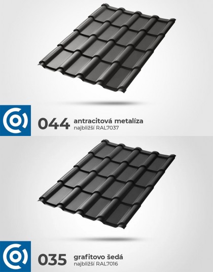 MEGA – Veľkoformátová plechová strešná krytina s vysokou vlnou