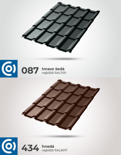 MEGA – Veľkoformátová plechová strešná krytina s vysokou vlnou