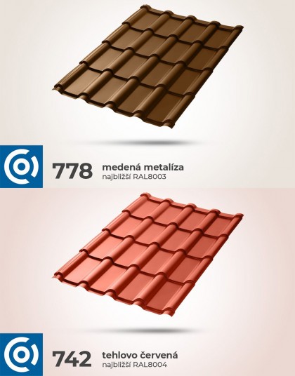 MEGA – Veľkoformátová plechová strešná krytina s vysokou vlnou