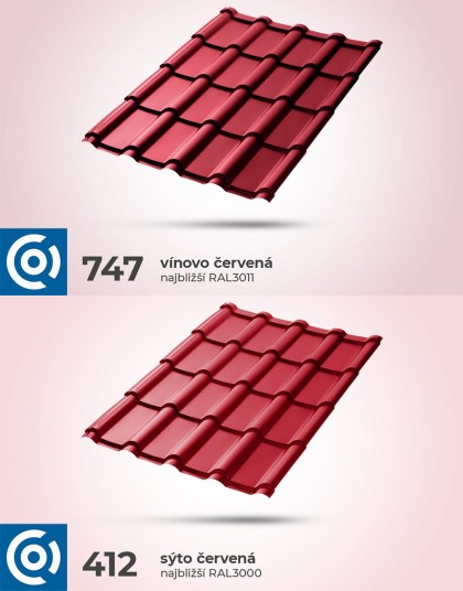 MEGA – Veľkoformátová plechová strešná krytina s vysokou vlnou