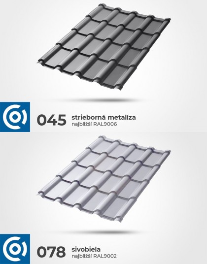 MEGA – Veľkoformátová plechová strešná krytina s vysokou vlnou