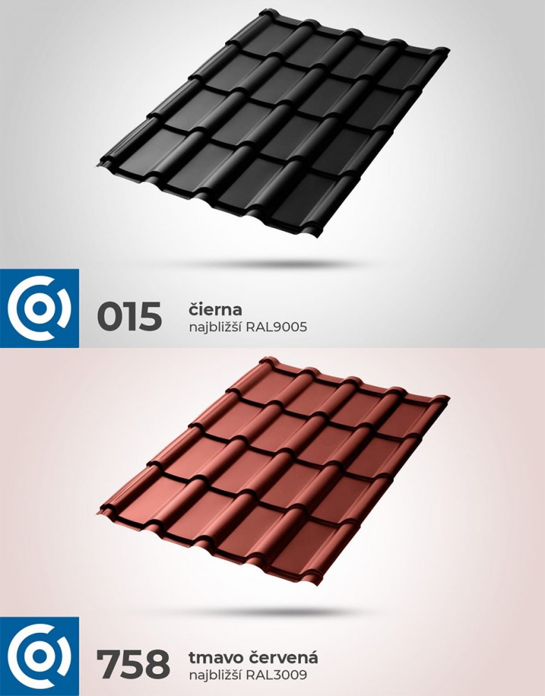 MEGA – Veľkoformátová plechová strešná krytina s vysokou vlnou