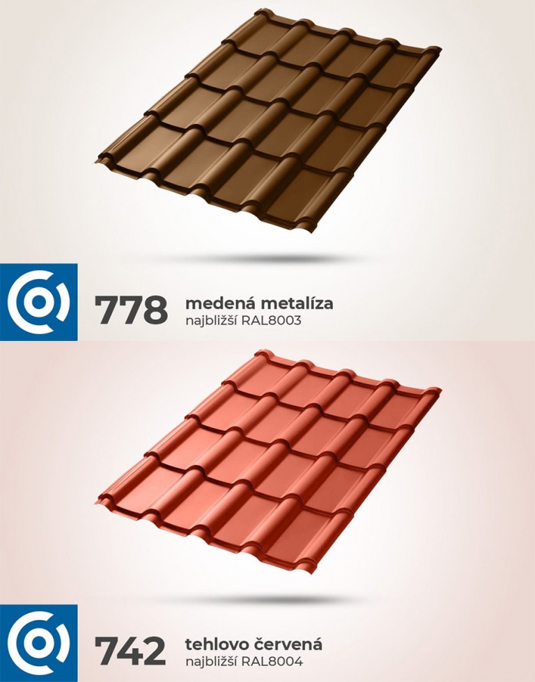 MEGA – Veľkoformátová plechová strešná krytina s vysokou vlnou
