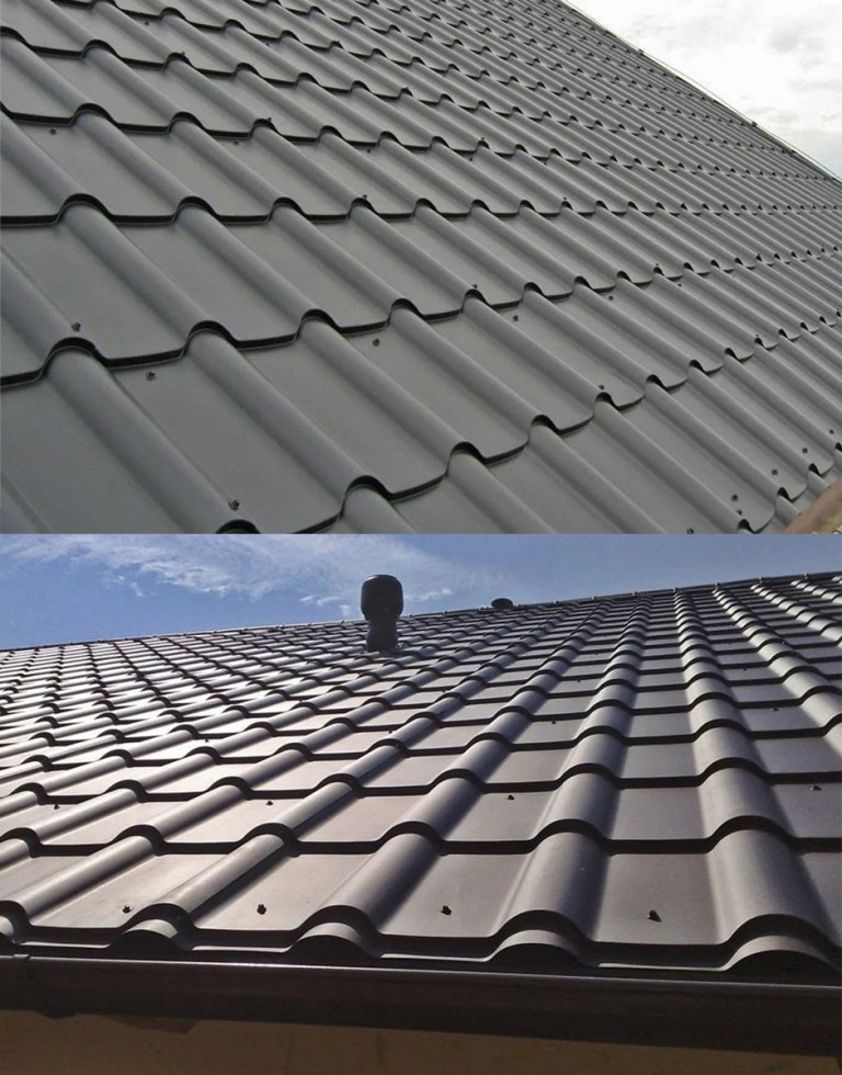 MEGA – Veľkoformátová plechová strešná krytina s vysokou vlnou