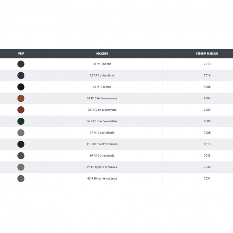 Strešný šindel DS.19 hliníkový