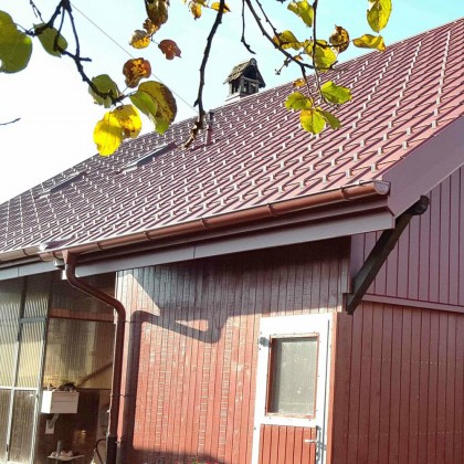 Kompletný odkvapový systém PREFA polkruhový, hliníkový